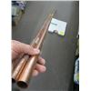Image 2 : 10' 3 1/4" COPPER COIL AND TWO COPPER PIPES