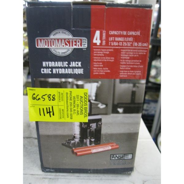 MOTOMASTER 4 TON HYDRAULIC JACK IN BOX