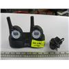 Image 1 : PAIR OF COBRA MICROTALK WALKIE TALKIES WITH DESK TOP CHARGER (NEED NEW BATTERIES)