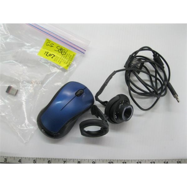 WIRELESS MOUSE AND WEB CAM