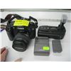 Image 1 : CANON EOS 20D DIGITAL CAMERA WITH A BOX OF FLASHES, BATTERY CHARGER, LENSES AND EXTRA BATTERY