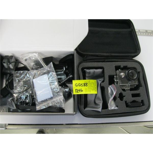 APEX CAM PRO IN CASE WITH BOX OF ACCESSORIES AND BATTERIES