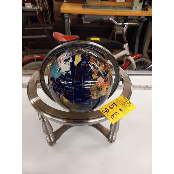 SMALL GLOBE ON METAL STAND