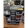 Image 1 : POWERFIST DRAWER & BIN PARTS STORAGE SYSTEM W/MISC. ELECTRICAL