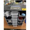 Image 2 : POWERFIST DRAWER & BIN PARTS STORAGE SYSTEM W/MISC. ELECTRICAL