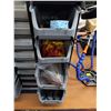 Image 4 : POWERFIST DRAWER & BIN PARTS STORAGE SYSTEM W/MISC. ELECTRICAL