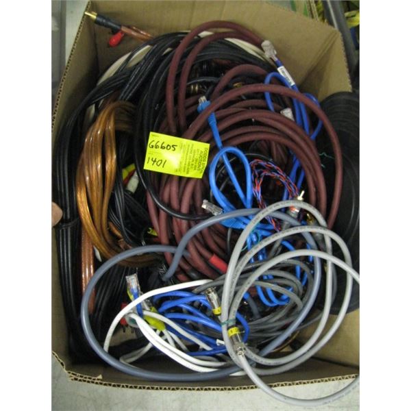 BOX OF CORDS, ETC.