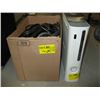 Image 1 : XBOX 360 W/BOX OF CORDS & CONTROLLER