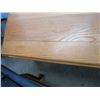 Image 3 : OAK COFFEE TABLE, TOP IS CRACKED
