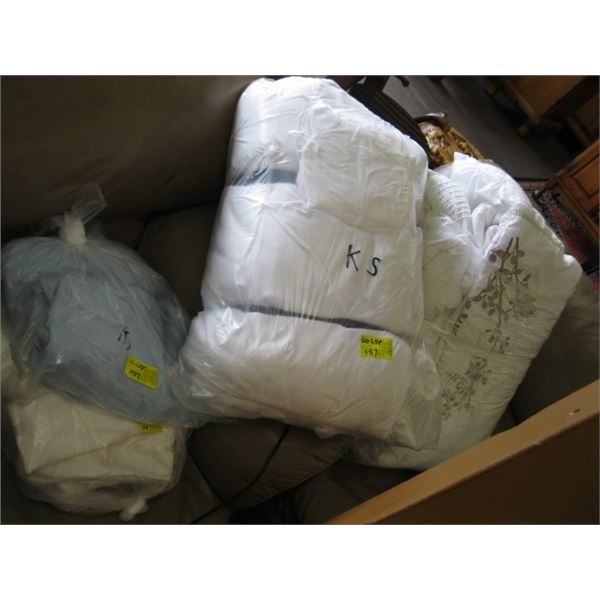 KINGSIZE SHEETS & COMFORTERS