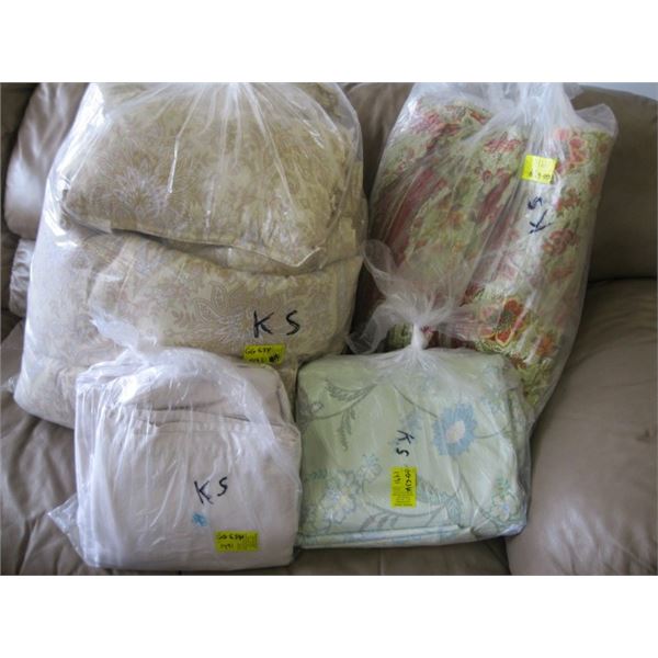 KINGSIZE SHEETS & COMFORTERS