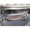 Image 2 : METAL WOOD TOPPED OVAL COFFEE TABLE