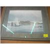 Image 1 : ROBERT BATEMAN PICTURE WITH WHALES & SEAGULLS, 1985