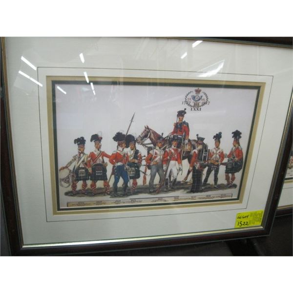 PICTURE OF BRITISH SOLDIERS MARCHING BAND, 1777-1847