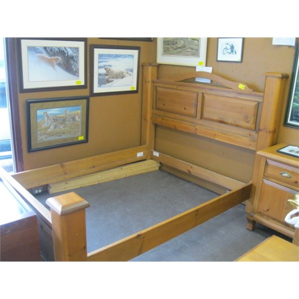 MATCHING PINE QUEEN SIZE BED FRAME