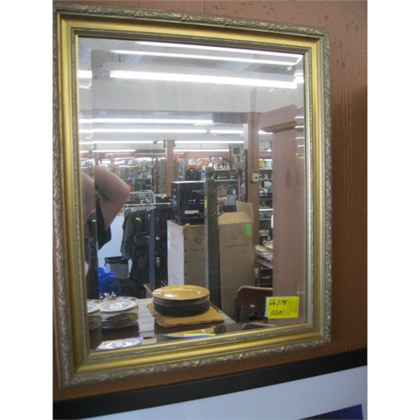 GOLD FRAMED SMALL MIRROR