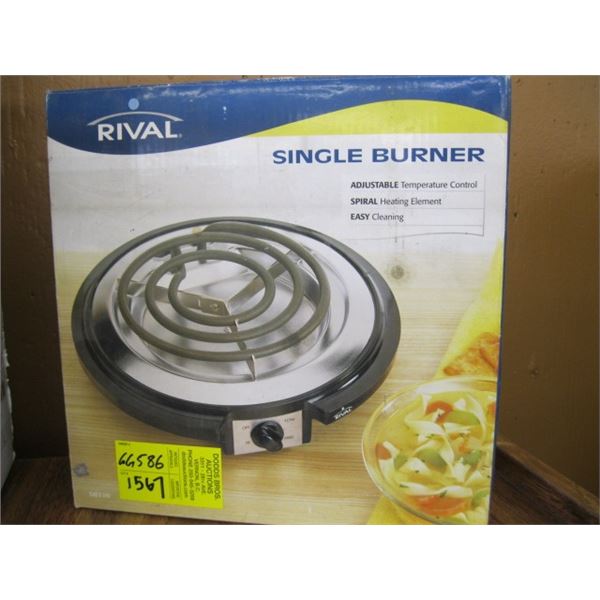 RIVAL SINGLE BURNER ELEMENT, IN BOX