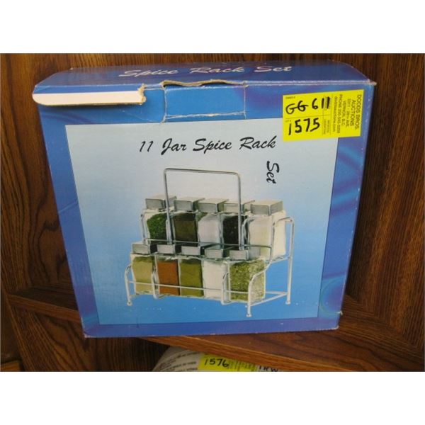 11 JAR SPICE RACK IN BOX