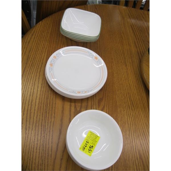 CORELLE BOWLS & SMALL PLATES