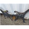 Image 1 : 2 WROUGHT IRON BENCH ENDS