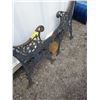 Image 2 : 2 WROUGHT IRON BENCH ENDS