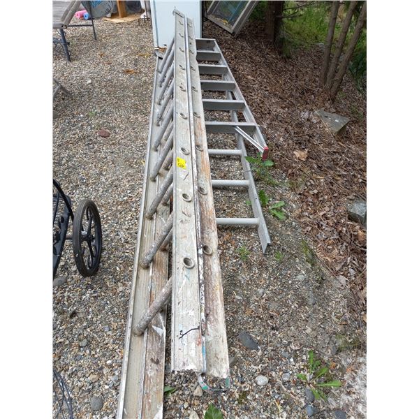 1 EXTENSION LADDER & 1 STEP LADDER