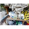 Image 1 : BOTTOM SHELF CONTENTS, SAFETY SALT, DE-ICER, TARP, SHADE CLOTH, ETC.