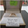 Image 2 : LADIES 18KT RING W/3 ACROSS DIAMONDS - SZ 7.5