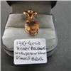 Image 2 : 14KT GOLD HEART PENDANT W/YELLOW STONE (MARKED BIRKS)