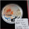 Image 2 : 2015 - 1 OZ. SILVER (99.9%) - $20 DOLLAR LOST SHIPS COIN - TAX EXEMPT