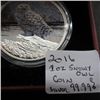 Image 3 : 2016 - 1 OZ. SILVER (99.9% - $20 DOLLAR SNOWY OWL COIN - TAX EXEMPT