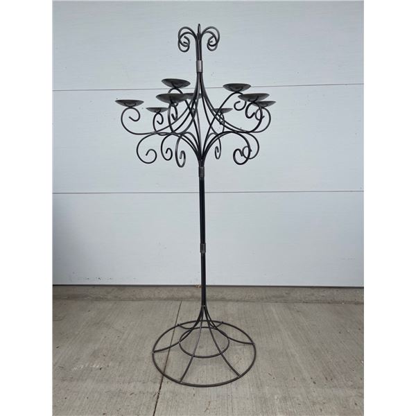 LARGE METAL CANDLE HOLDER