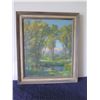 Image 2 : Oil Painting by American Artist J.W. Orth (1889 - 1976), Mountain Scene w/ Trees, Wood Frame 30”x25"