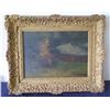 Image 1 : “Autumn Woods” Oil Painting on Wood Panel by American Artist J. Francis Murphy 1888 in Gilded Frame 