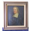 Image 1 : Portrait of 17th/18th Century Reformed Pastor, Oil on Wood Panel in Wood Frame 30"x24"