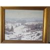 Image 2 : Oil Painting on Canvas, Hills in Winter, Signed by Artist Leonard Ochtman (1854-1935, Dutch/American