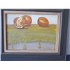 Image 2 : Oil Painting on Canvas, Still Life of Fruit by Joanna A. Wasson, Framed & Matted 15"x11"