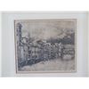 Image 2 : Engraving Signed and Numbered, Florentine City Scene by Artist Arthur William Heintzelman (1891-1965