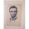 Image 2 : Antique Engraving of a Portrait Sketch of Abraham Lincoln by Swiss Artist Otto Schneider Framed & Ma
