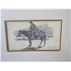 Image 2 : Pen and Ink Sketch “Jim & His Pony” Signed by Walter Ufer(1876-1936), Taos NM, Framed & Matted 17"x1