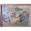 Image 2 : Oil Painting on Canvas “Jeu De Boules en Bretagne” in Gilded Frame 19"x15"