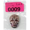 Image 1 : 2 Oz. .999 Silver 3D Colourized Sugar Skull Bar