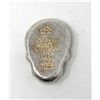 Image 2 : 2 Oz. .999 Silver 3D Colourized Sugar Skull Bar