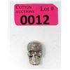 Image 1 : 1 Oz. .9999 Tin 3D Skull Bar