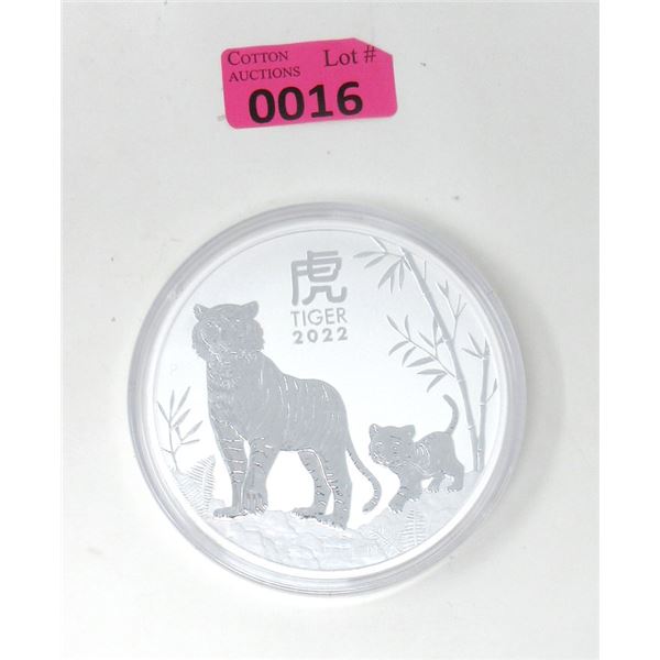 1 Kilo .9999 Silver 2022 Year of the Tiger Coin