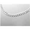 Image 2 : New Italian Sterling Silver 18" Curb Link Chain