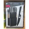 Image 1 : New 15 Piece Kitchen Knife and Block Set