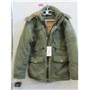 Image 1 : New Green Plush Lined Hood Jacket - Small
