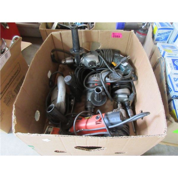 Box of 7 Assorted Power Tools