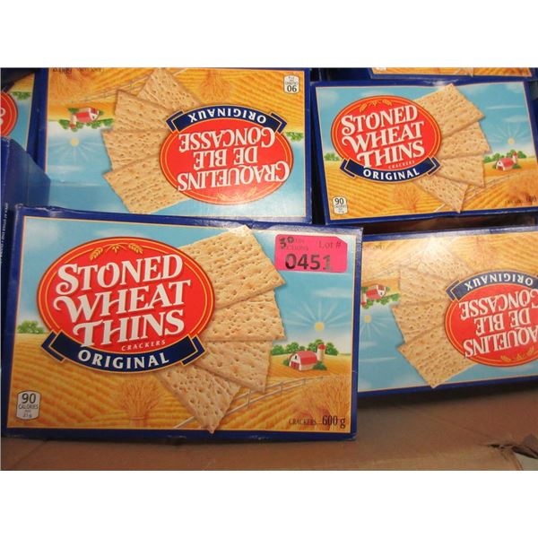 30 Boxes of Stoned Wheat Thins - 600 g